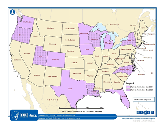 Figure 1. HSEES Participating States, 2009*